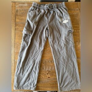 No Boundaries Heather Gray Sweatpants New York Streetwear Comfy Loungewear